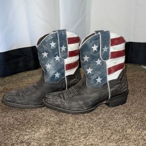 Roper American flag boots